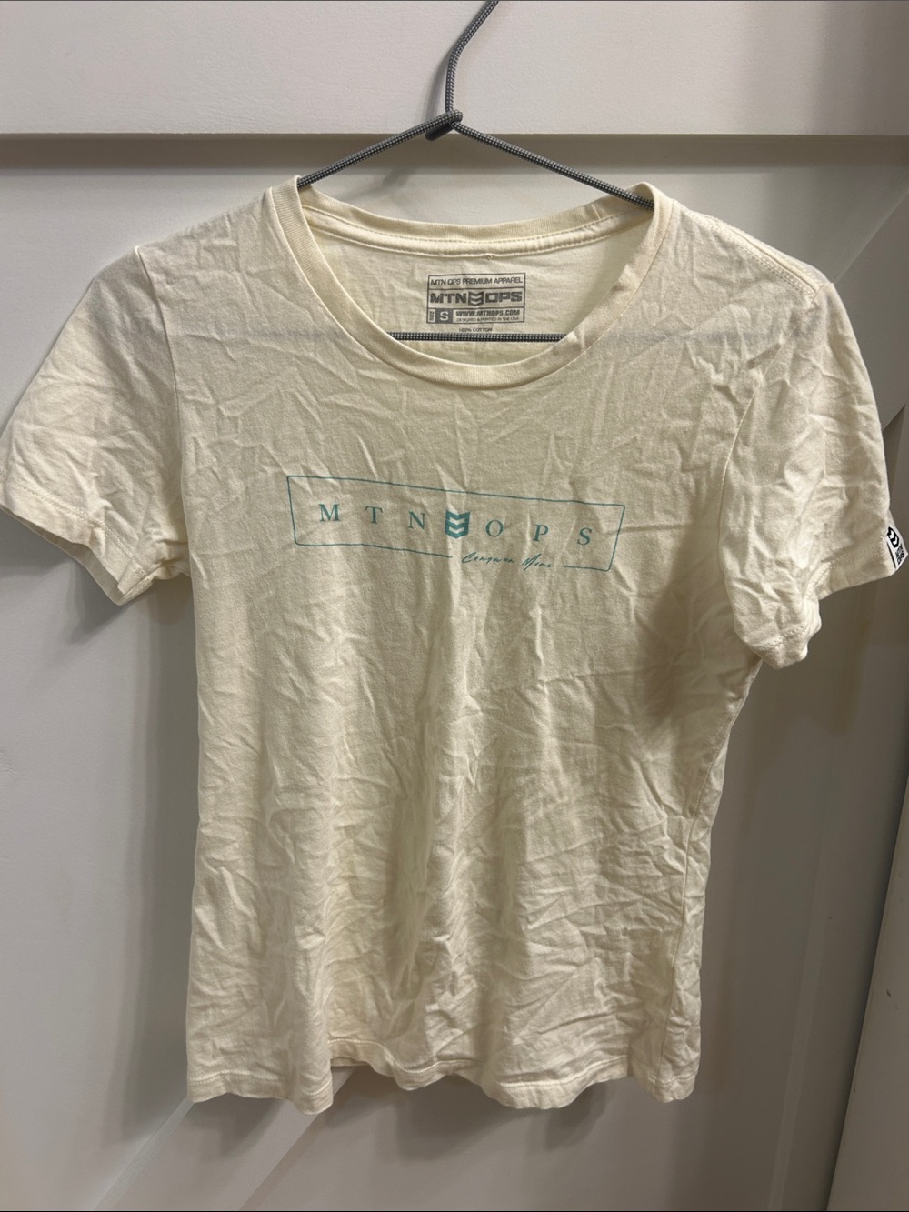 MTN OPS Women's Cream Short Sleeve Logo Tee